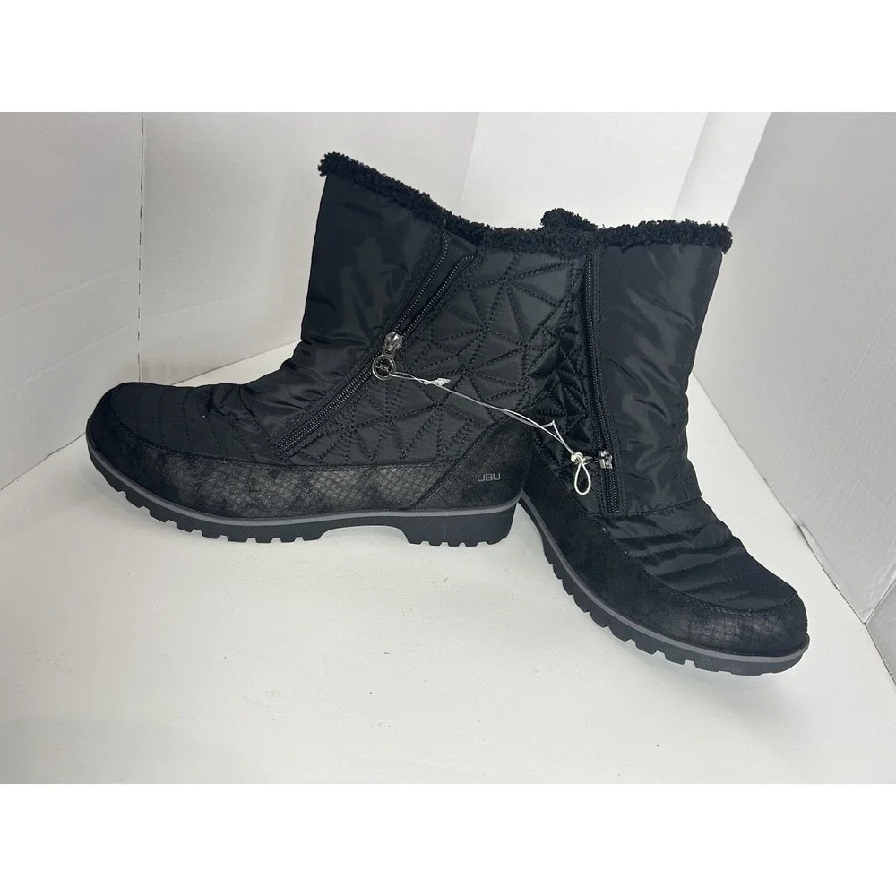 JBU By Jambu‎ Womens Free Bird Snow Boots Quilted Black Size 11